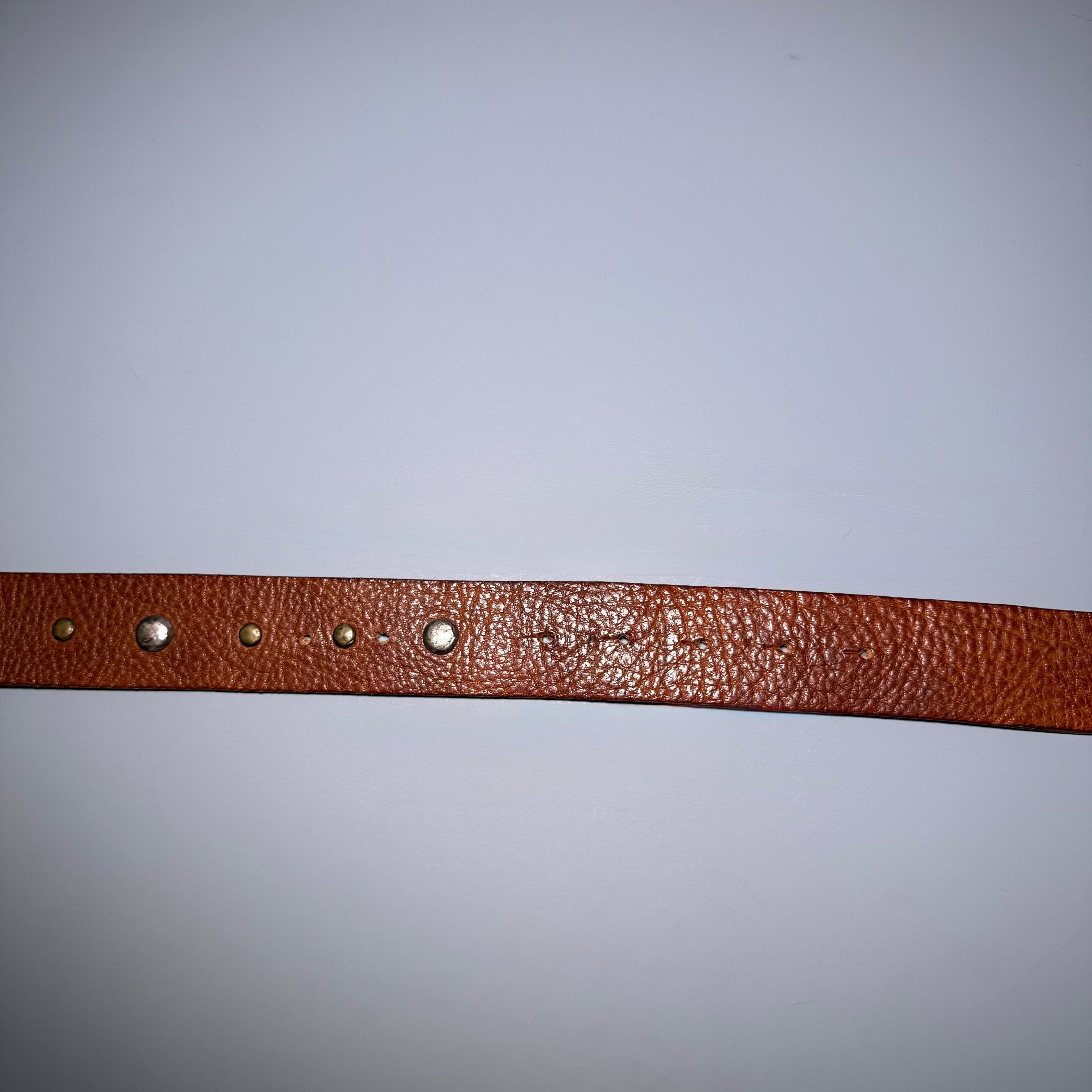 Just Cavalli Studded Leather belt Green Buckle