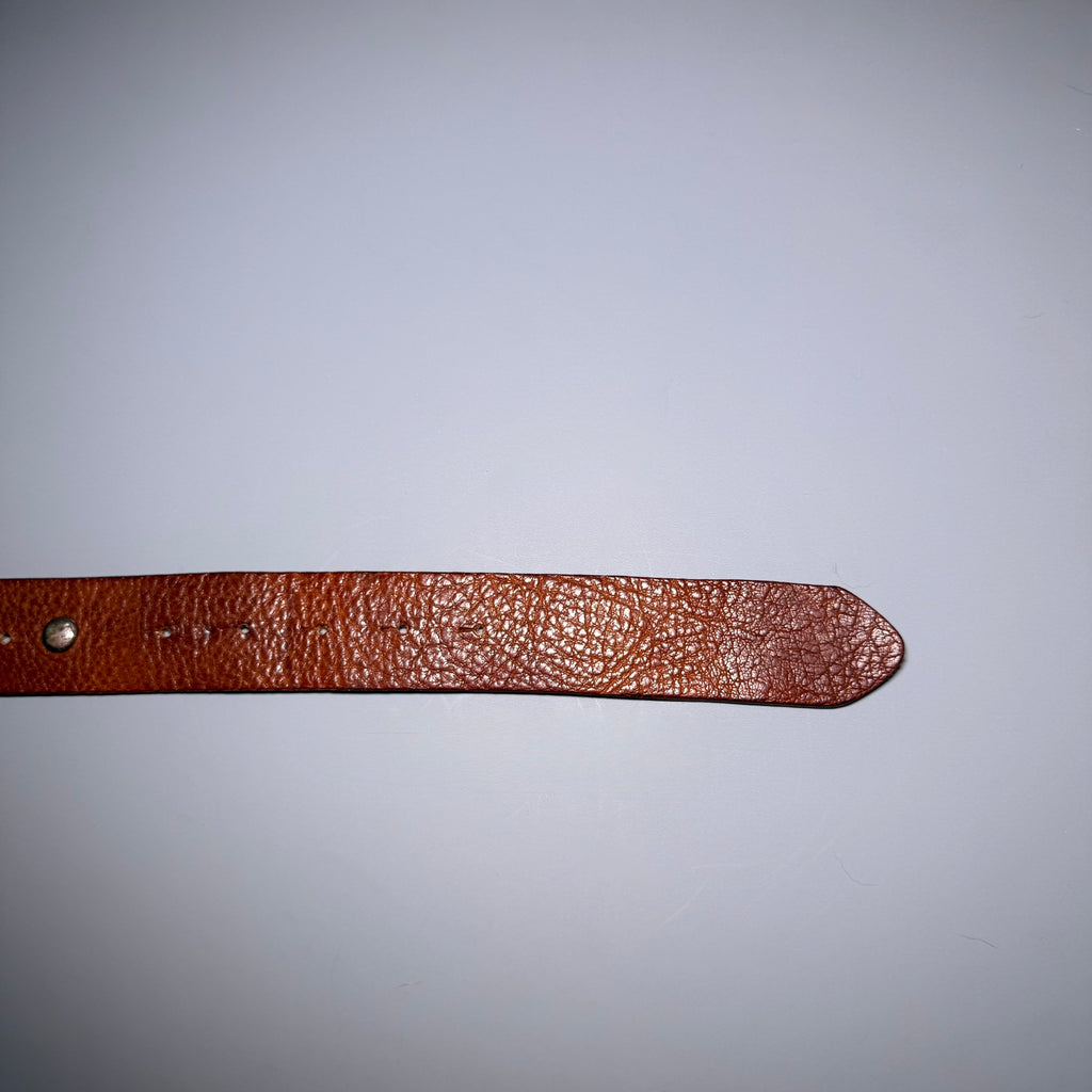Just Cavalli Studded Leather belt Green Buckle