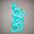 Guess Jeans One Shoulder Mesh Tropical Floral Top