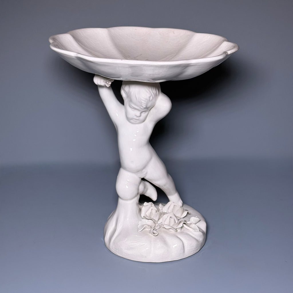 Pr. Ceramic Cupid Form Compotes Made in Italy