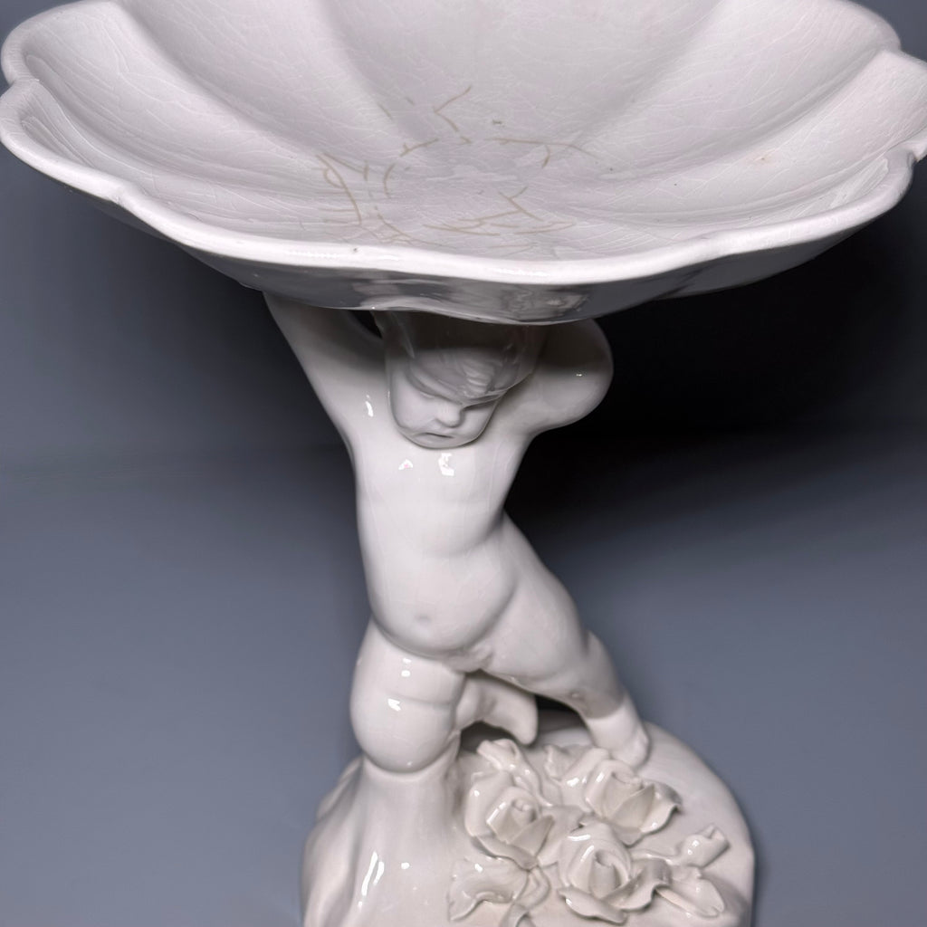 Pr. Ceramic Cupid Form Compotes Made in Italy