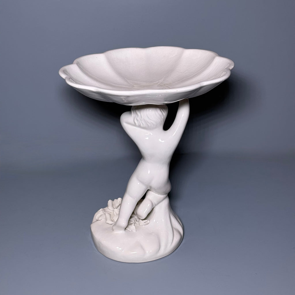 Pr. Ceramic Cupid Form Compotes Made in Italy